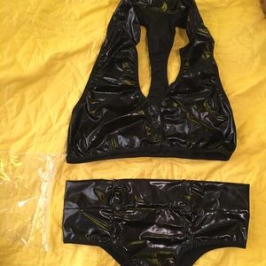 Play night wear  fake leather  small very stretchy